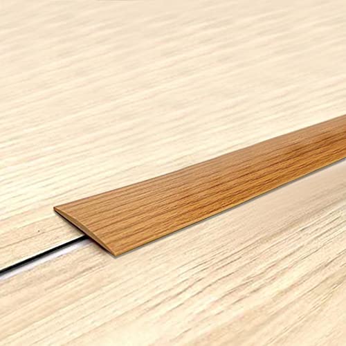 Übergangsprofil Selbstklebend PVC Abdeckleisten, Vinyl boden Eiche Flachleiste Flachprofil Profil Rolle, 50mm X 3M Lang Übergangsleiste, Ausgleichsprofil von Fugen oder Übergängen aller Art von OUGPIU