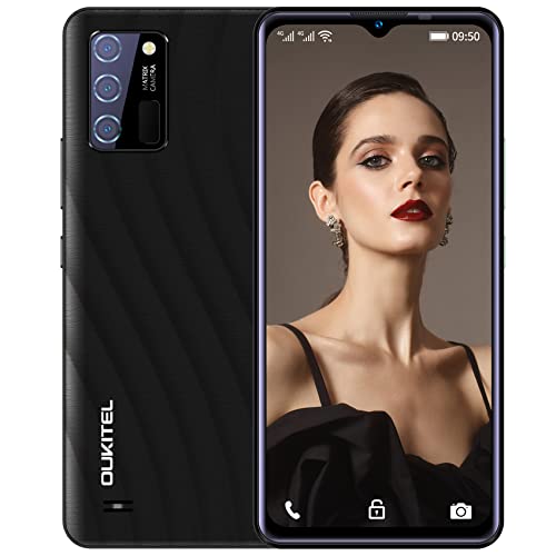 OUKITEL Smartphone Ohne Vertrag, C25(2022) Handy Ohne Vertrag Günstig,5000 mAh-Akkus,6.52 Zoll HD+,13MP Triple-Kameras,4GB RAM 32GB ROM(Erweiterbar 256GB),Dual SIM 4G Android 11 Handy/OTG-Schwarz von OUKITEL