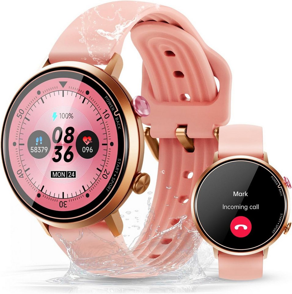 OUKITEL Smartwatch (1,32 Zoll, Android, iOS), Mit Vielseitiger Touchscreen, Umfangreiche Sportmodi, Elegantes Design von OUKITEL