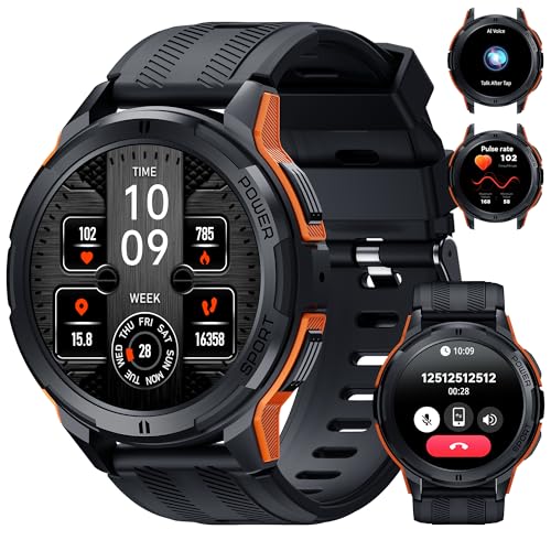 OUKITEL Smartwatch für Herren BT10 – 1,43 Zoll AMOLED Smartwatch mit Bluetooth-Anrufen, Smart Watch 123 + Sportmodus, Akku 410 mAh, wasserdicht mit SpO2 Schlafmonitor für Android iOS OUKITEL Smartwatch für Herren BT10 – 1,43 Zoll AMOLED Smartwatch mit Bluetooth-Anrufen, Smart Watch 123 + Sportmodus, Akku 410 mAh, wasserdicht mit SpO2 Schlafmonitor für Android iOS von OUKITEL