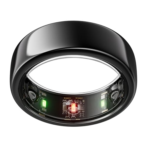 OURA Gen3 Horizon Smart-Ring - Größe 11, Black | Wearable für Schlaf-, Herzfrequenz- und Fitnesstracking - Bis zu 7 Tage Akkulaufzeit - Kompatibel mit iOS/Android - Bestimme Deine Größe vor dem Kauf von OURA