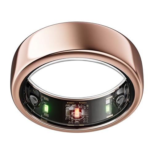 Oura Gen3 Horizon Smart-Ring - Größe 7, Rose Gold | Wearable für Schlaf-, Herzfrequenz- und Fitnesstracking - Bis zu 7 Tage Akkulaufzeit - iOS/Android - Bestimme Deine Größe vor dem Kauf von OURA