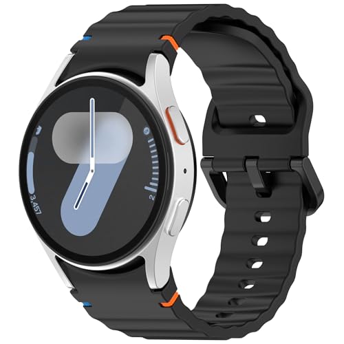 OUTPUTBT Silikon Ersatzarmband für Samsung Galaxy Watch 7 6 5 4 40mm 44mm Original Armband für Galaxy Watch 5 Pro für Samsung Galaxy Watch 6 Classic 43mm 47mm Active 2 Watch 3 41mm Gear Damen Herren von OUTPUTBT