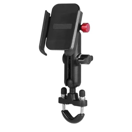 OUVECR GPS Halterung Motorrad Universal Motorrad Lenker Spiegel Handy Halter Ladegerät Telefon Stehen GPS Halterung Mit USB Lade Handyhalterung Motorrad(NO USB Handlebar) von OUVECR