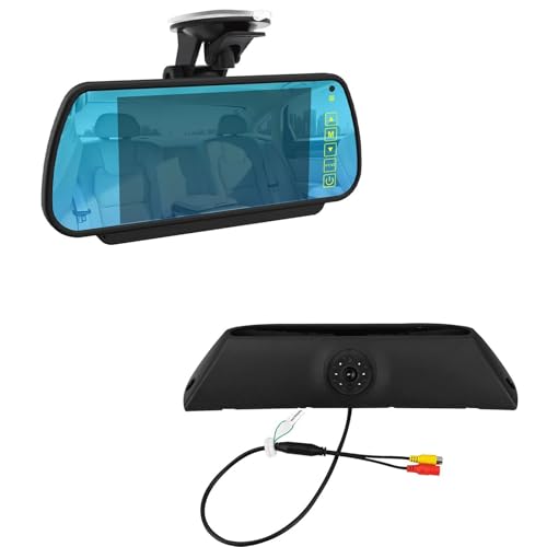 Rückfahrkamera Für Iveco Für Daily 4 Gen 2011-2014 Auto 3rd Bremslicht Rückfahrkamera Mit 7 "Rückspiegel Monitor Backup-Parksystem Rückfahrkamera Auto(7suction Cup Display) von OUVECR