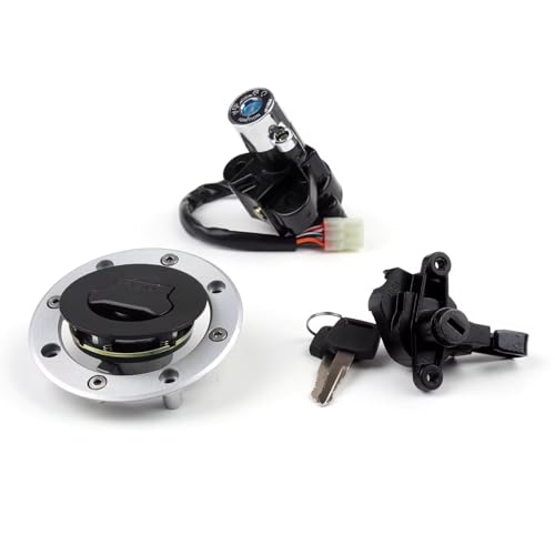 Zündschlüssel Schalter Für Suzuki Für GSF600 Für GSF1200 Für Bandit Zündschloss Schloss & Fuel Gas Cap Key Set Motorrad Zündschalter von OUVECR