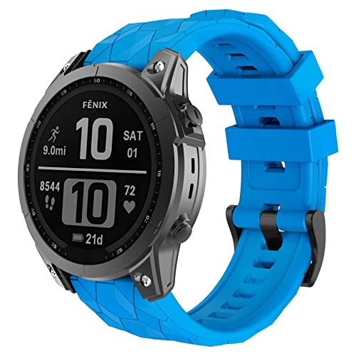 OVERSTEP Armband für Garmin Fenix 7x, 26MM Weiches Silikonband für Garmin Fenix 7x,Fenix 5x,Fenix 5x Plus,Fenix 6x,Fenix 6x Pro,Fenix 3/Fenix 3 HR Smartwatch von OVERSTEP