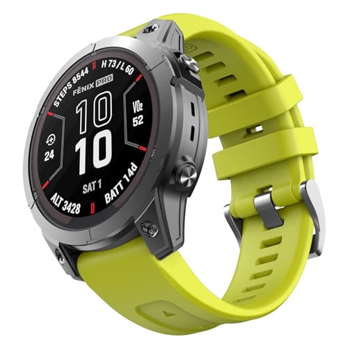 OVERSTEP Kompatibel für Garmin Fenix 7s，20mm Breite Weiches Silikon Ersatzband Uhrenarmband für Fenix 7s Pro/Fenix 7s Solar/Fenix 6s Pro/Fenix 6s/Fenix 5s/Fenix 5s Plus von OVERSTEP