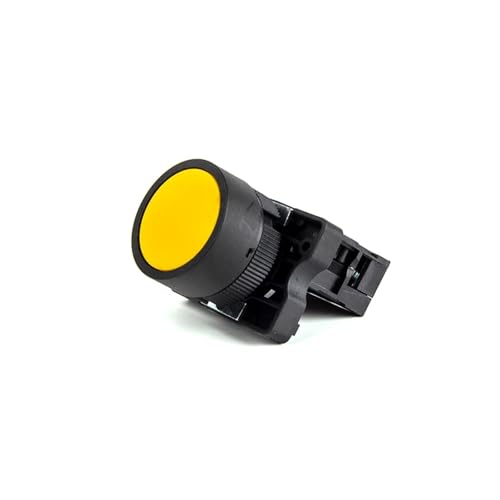 22mm XB2-EA Push Button Switch Start/Stop Black/White Arrow 10A/415V Self-reset/Momentary Symbol Button Switch(Yellow) von OVSHPUZV