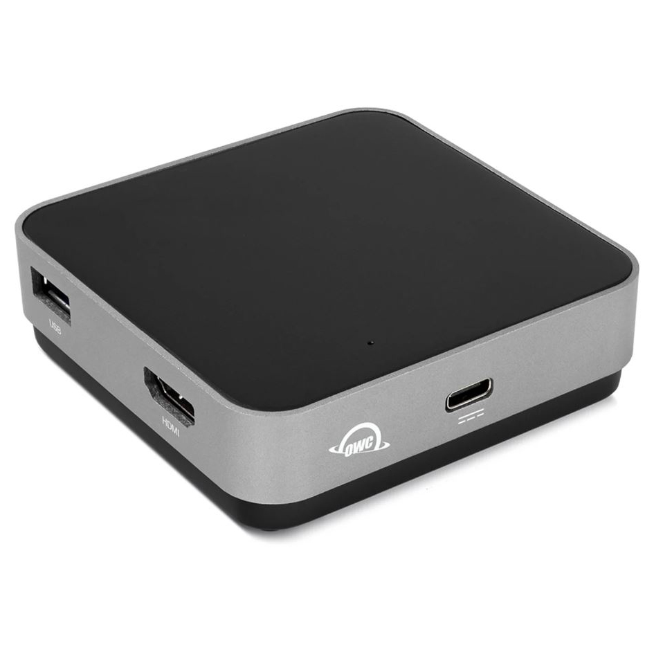 OWC USB-C Travel Thunderbolt 3 Dockingstation, 5 Ports, Display-Anschlüsse mit bis zu 4K-Auflösung, Bis zu 100 W Pass-Through-Leistung von OWC