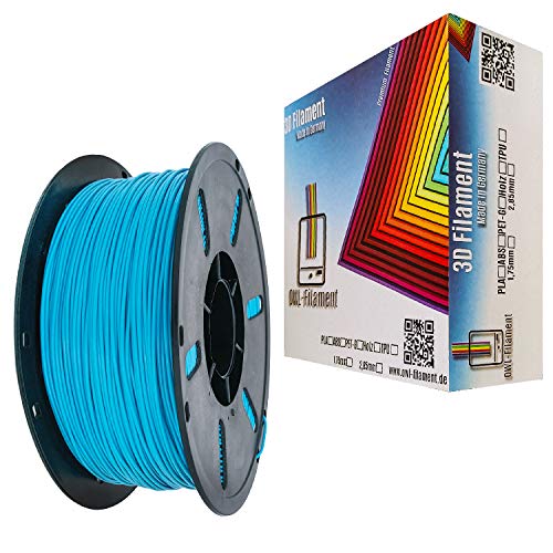 OWL-Filament 3D-Drucker PLA 1,75mm 1kg Spule Rolle (Neon Blau) von OWL-Filament