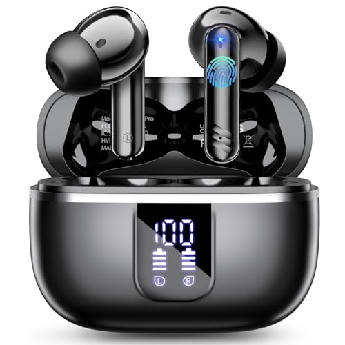 Bluetooth Kopfhörer, Neue Kopfhörer Kabellos Bluetooth 5.4 In Ear Kopfhörer mit 4 ENC Mic, Kabellose Kopfhörer Tiefer Bass 38 Std Earbuds, LED-Anzeige,Touch Control, IPX7 Wasserdichte Ohrhörer, USB-C Bluetooth Kopfhörer, Neue Kopfhörer Kabellos Bluetooth 5.4 In Ear Kopfhörer mit 4 ENC Mic, Kabellose Kopfhörer Tiefer Bass 38 Std Earbuds, LED-Anzeige,Touch Control, IPX7 Wasserdichte Ohrhörer, USB-C von OWMSIC