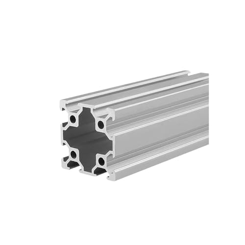 Aluminium T-Linearführung,Linearschlitz-Extrusion, 1 Stück Silber 4040 V-Slot Aluminiumprofil Eloxiertes extrudiertes Aluminium 3D-Drucker Führungsschiene(450mm) von OXOLAMRIN