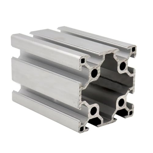 Aluminium T-Linearführung,Linearschlitz-Extrusion, 1 stück Silber 6060 T-slot Aluminium Profil 60x60mm Aluminium Profil Extrusion Rahmen(650mm) von OXOLAMRIN