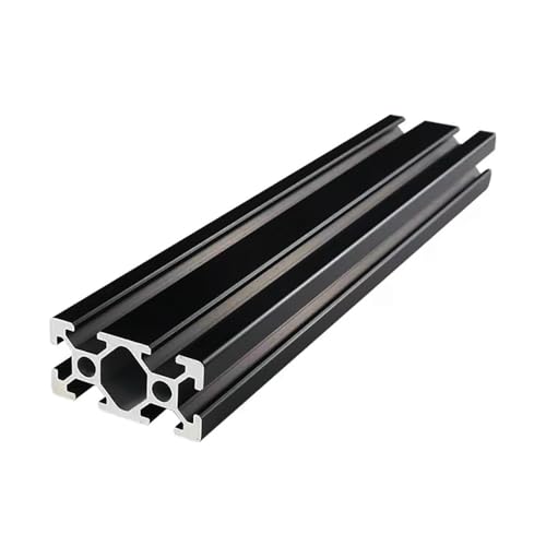 Aluminium T-Linearführung,Linearschlitz-Extrusion, 2040 Aluminium-Strangpressprofil, 100–650 mm lang, schwarzer stranggepresster Aluminium-eloxierter Linearführungsschienenrahmen, 2 Stück(Length 550mm von OXOLAMRIN