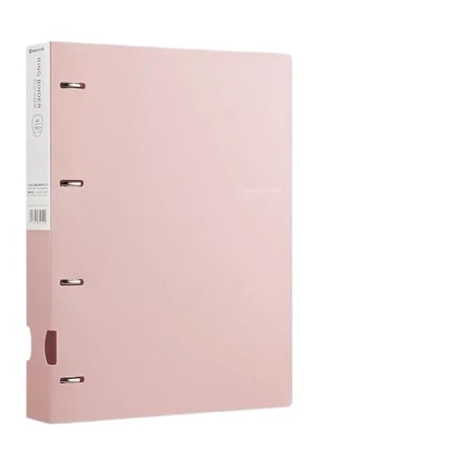 ordner A4-Ordner mit D-Typ-Stanzung, Büro-Aufbewahrung, Aktenring, Testpapier, Datenaufbewahrungsordner, 4-Loch-Binder, Lernzubehör home officedateiorganisation(Pink) von OZLINXIouz-121