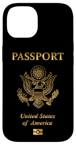 Hülle für iPhone 14 Proud American Usa Flag Travelers US Passport Souvenir von Obeezon