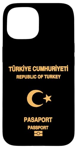 Hülle für iPhone 15 Proud turkey Passport Flag Travelers Travel Souvenir 2025 von Obeezon