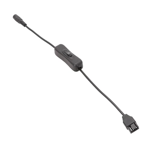 Obotsnoi 33 cm DC 5,5 x 2,1 mm Stecker auf 4-poligen Computer PC Lüfter Netzadapterkabel Computer-Lüfter auf externe Stromquelle von Obotsnoi