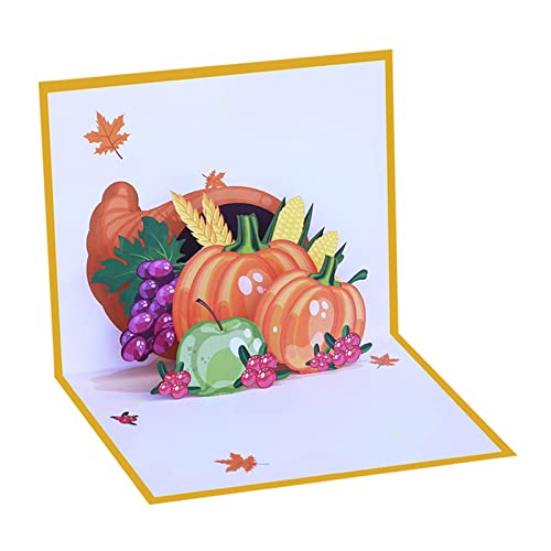 Obotsnoi 3D Grußkarte Für Thanksgiving Festival Urlaub Papierkarten Für Geburtstag Hochzeit Neujahr Segen Auto von Obotsnoi