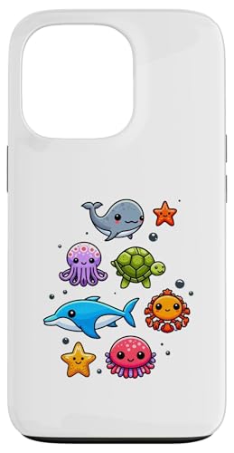 Hülle für iPhone 13 Pro Bunte Meerestiere für Kinder, niedliche Meerestiere von Oceanic Biodiversity Marine Life Clothing for Kids