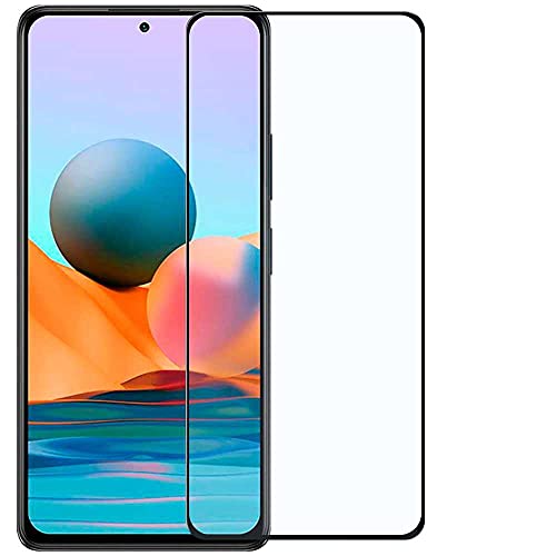 OcioDual Displayschutz Schwarz Kompatibel mit Xiaomi Redmi Note 10 PRO/MAX Schutzfolie Schutzglas 9H 9D Premium Glas AntiShock von OcioDual