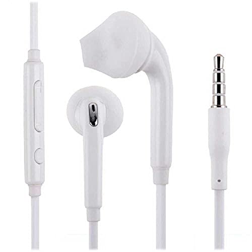 OcioDual In Ears Kopfhörer mit 3.5 mm TRRS CTIA Kopfhörerstecker Weiß Plug Audio Earphone Headset mit Mikrofon für Handy von OcioDual