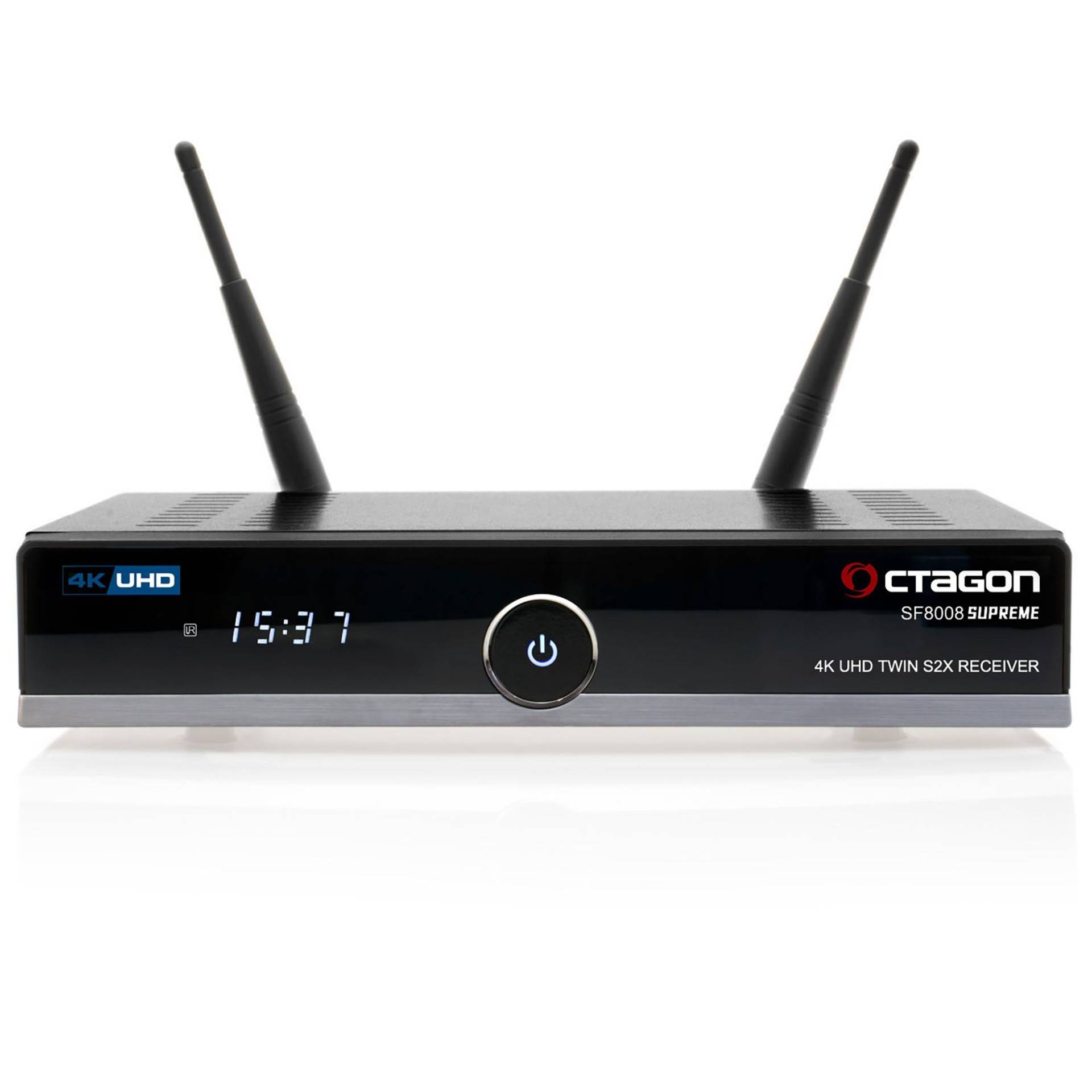 Octagon SF8008 Supreme UHD 4K Twin Sat (2x DVB-S2X MS, Linux E2, M.2, Dual-WiFi) - mit 1TB SSD von Octagon