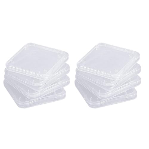 10pcs Speicherkartenbox, Kartenspeichergehäuse transparent resistenter SDHC -Speicherkartenhalter Box Tragbarer staubsicherer Kartenhalter für Kamerakarte oder Kartenadapterer von Odoukey