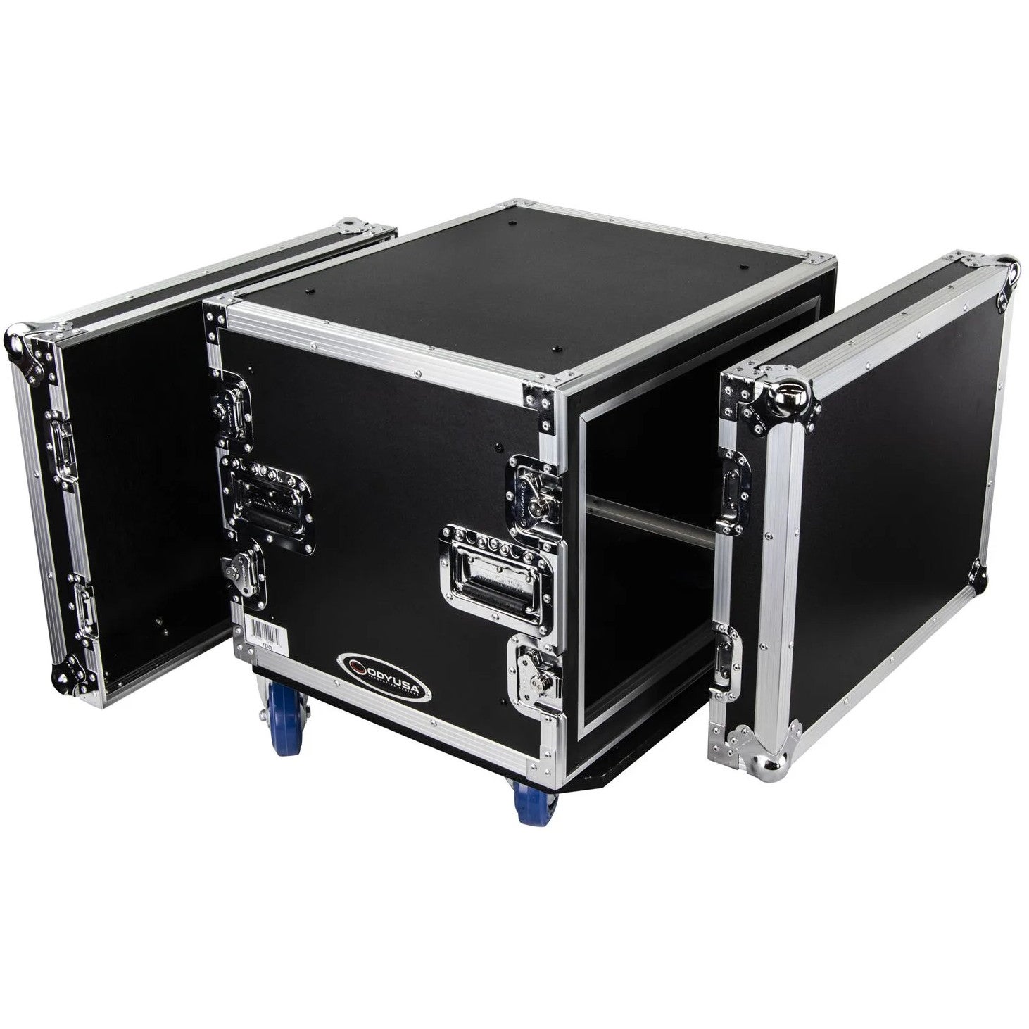 Odyssey FZS08W Shock Mount Rack Flight Case with Wheels, 8U von Odyssey