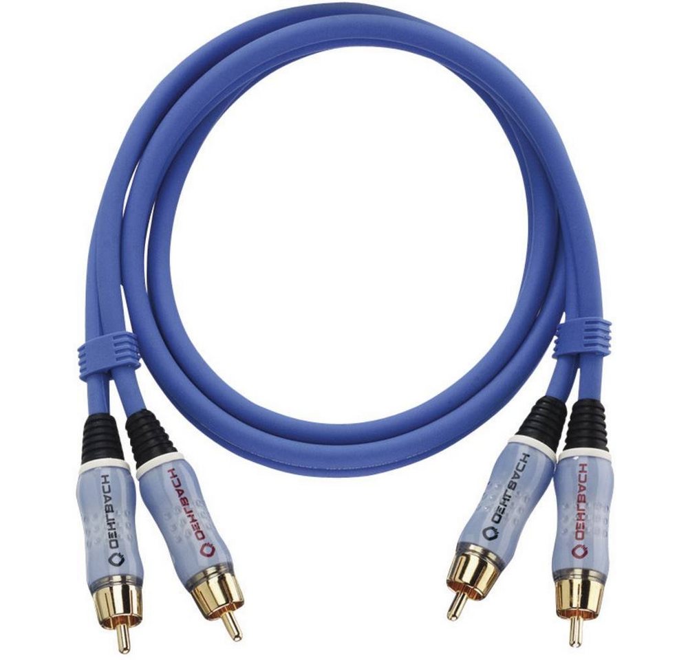 Oehlbach Audio-Cinch-Stereo-Kabel NF Master Set Beat 0.5 m Audio- & Video-Kabel, (0.50 cm), vergoldete Steckkontakte von Oehlbach