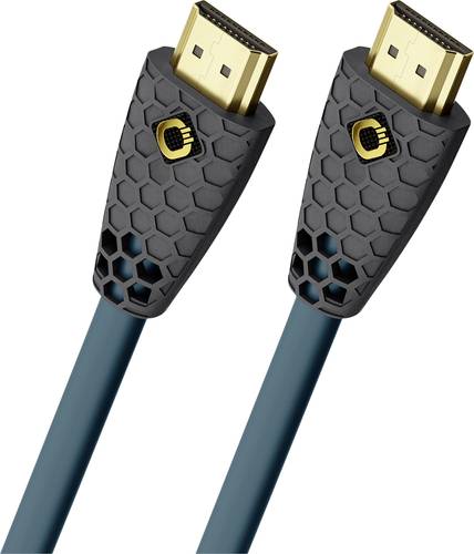 Oehlbach HDMI Anschlusskabel HDMI-A Stecker, HDMI-A Stecker 1.00m Petrolblau, Anthrazit D1C92600 HDM von Oehlbach