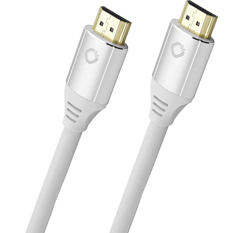 Oehlbach Oehlbach HDMI Anschlusskabel HDMI-A Stecker, HDMI-A Stecker 2.00 m Wei HDMI-Kabel, (200.00 cm) von Oehlbach