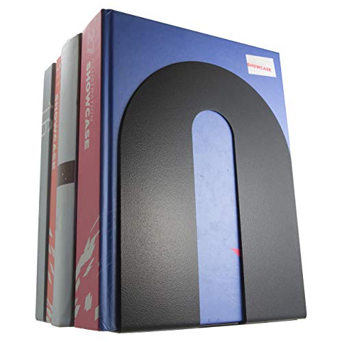 Officemate Heavy Duty Magnetic Bookends, Pair, Black (93186) von Officemate