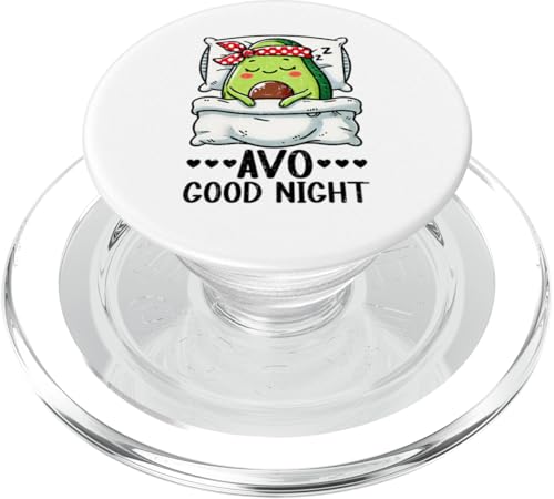 Avo Good Night Avocado Schlafshirt Offizielles Schlafshirt PopSockets PopGrip für MagSafe von Official Avocado Sleepshirt