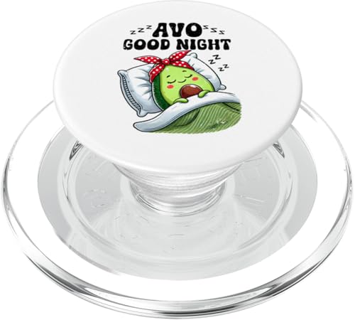 Avo Good Night Avocado Schlafshirt Offizielles Schlafshirt PopSockets PopGrip für MagSafe von Official Avocado Sleepshirt