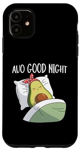 Hülle für iPhone 11 Avo Good Night Avocado Schlafshirt Offizielles Schlafshirt von Official Avocado Sleepshirt