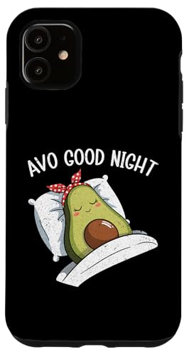 Hülle für iPhone 11 Avo Good Night Avocado Schlafshirt Offizielles Schlafshirt von Official Avocado Sleepshirt