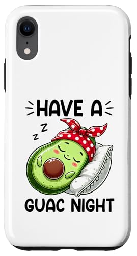 Hülle für iPhone XR Have A Guac Night Avocado-Schlafshirt, offizieller Schlafanzug von Official Avocado Sleepshirt