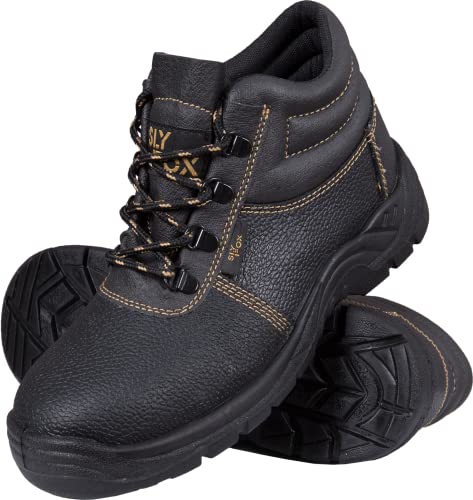 Ogrifox OX-SLX-T-OB Arbeitsschuhe Herren, Damen | Sicherheitsschuhe | Safety Shoes | ISO EN20347 | Schwarz-Gold | Größe 41 von Ogrifox