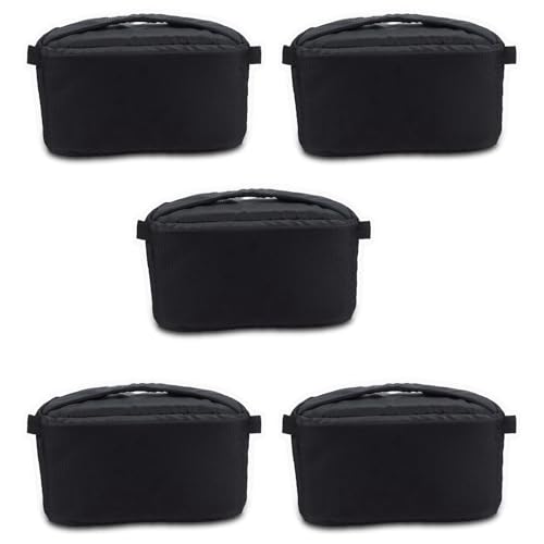 Ohewiiuk 5X Universal Insert Partition Gepolsterte Kamera Tasche Stoßfeste Schutz Hülle für DSLR SLR Kamera (Schwarz) von Ohewiiuk