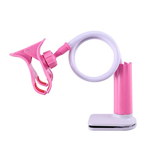 Ohulelks 360 Drehbare Flexible Lange Handy Halter Tisch Bett Faule Halterung Standfuß - Rosa von Ohulelks