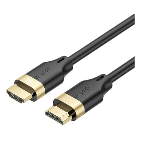 Ohulelks 8K HD 2.1 Kabel 4K120Hz 8K 60Hz 48Gbps EARC ARC HDCP Ultra High Speed HDR für Videokabel PC Laptop Projektor HD TV 1M von Ohulelks