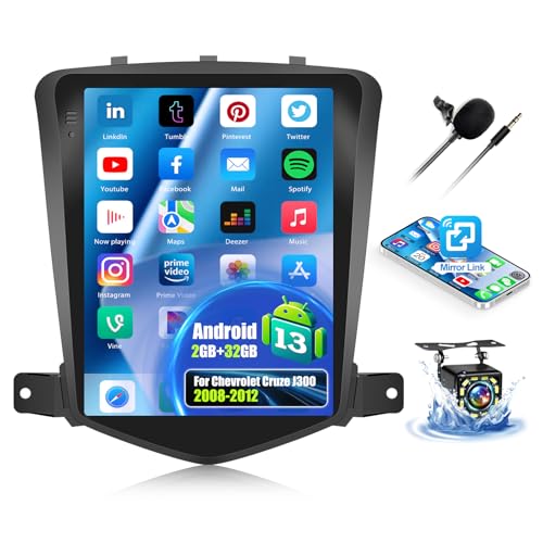 OiLiehu 2G+32G Android 13 Doppel Din Radio für Chevrolet Cruze J300 2008-2012 Autoradio Mit Bildschirm 9.7 Zoll Autoradio mit Mirror Link/EQ/Bluetooth/SWC/FM RDS/WiFi/GPS/Rückfahrkamera OiLiehu 2G+32G Android 13 Doppel Din Radio für Chevrolet Cruze J300 2008-2012 Autoradio Mit Bildschirm 9.7 Zoll Autoradio mit Mirror Link/EQ/Bluetooth/SWC/FM RDS/WiFi/GPS/Rückfahrkamera von OiLiehu