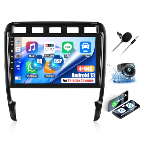 OiLiehu 4+64G Android 13 Autoradio 2din für Porsche Cayenne 9pa 2003-2010 Wireless CarPlay Android Auto, 9'' Autoradio mit Bildschirm Mirror Link Bluetooth GPS FM RDS WiFi SWC DSP/EQ Rückfahrkamera OiLiehu 4+64G Android 13 Autoradio 2din für Porsche Cayenne 9pa 2003-2010 Wireless CarPlay Android Auto, 9'' Autoradio mit Bildschirm Mirror Link Bluetooth GPS FM RDS WiFi SWC DSP/EQ Rückfahrkamera von OiLiehu