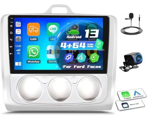OiLiehu 4+64G Android 13 CarPlay Android Auto Autoradio 2Din für Ford Focus MK2 Exi MT 2004-2011 Autoradio mit Bildschirm 9'' mit Mirror Link Bluetooth GPS FM RDS WiFi EQ+Rückfahrkamera OiLiehu 4+64G Android 13 CarPlay Android Auto Autoradio 2Din für Ford Focus MK2 Exi MT 2004-2011 Autoradio mit Bildschirm 9'' mit Mirror Link Bluetooth GPS FM RDS WiFi EQ+Rückfahrkamera von OiLiehu
