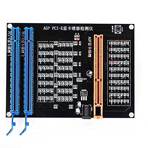 Oikabio Agp Pci-E X16 Dual- Anzeige Video Card Checker Tester Grafikkarten-Diagnosetool von Oikabio