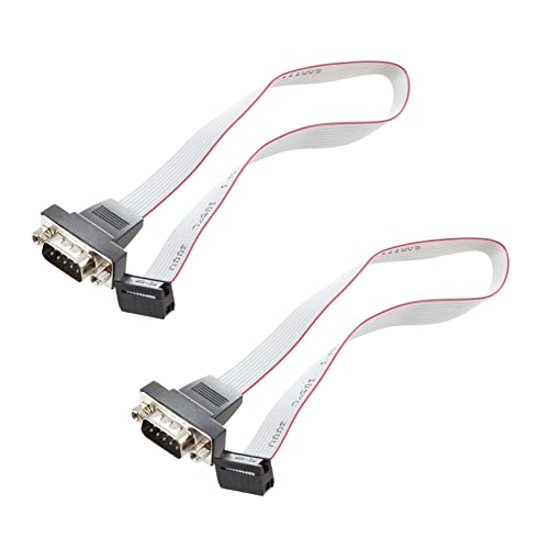 Oikufidu 2X 4.5 DB9 RS232 Bis 10-Pin Flachband Kabel Stecker Adapter von Oikufidu