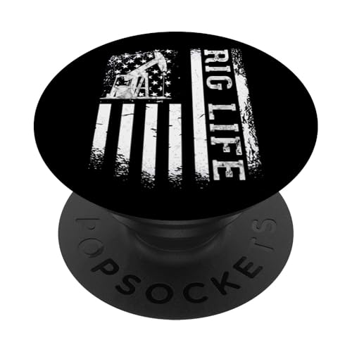 Oil Rig Life US-Flagge Oilfield Man Oil Field Roughneck PopSockets Klebender PopGrip von Oil Rig Oilfield Man Roughneck Oilman Onshore