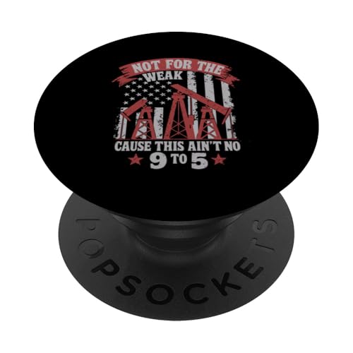 Ölbrunnen Ölfeld Ölfeld Müll Roughneck Dad Oilfield PopSockets Klebender PopGrip von Oilrig Oil Rig Oilfield Gifts for Men and Women